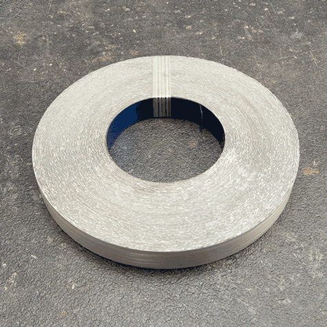 legatoria Nastro acciaioINOX autoadesivo, altezza15mm Nastro di acciaio INOX autoadesivo, altezza 15mm, spessore del materiale 0.15mm.