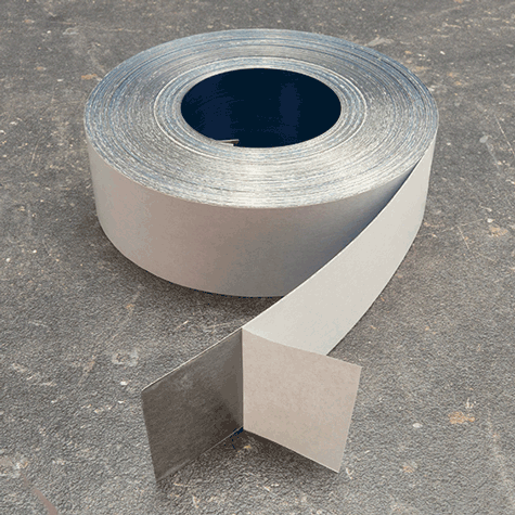 legatoria Nastro acciaioINOX autoadesivo, altezza40mm Nastro di acciaio INOX autoadesivo, altezza 40mm spessore del materiale 0.15mm.