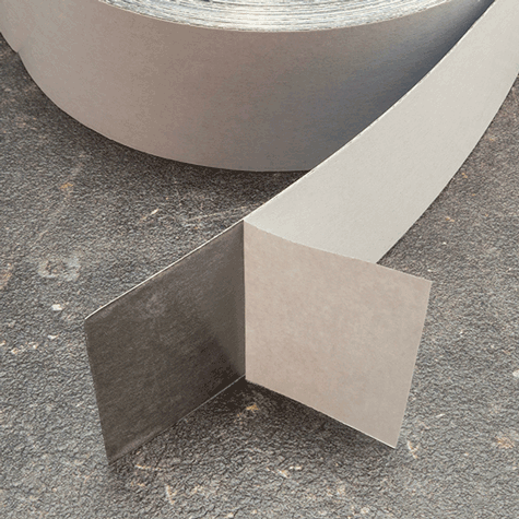 legatoria Nastro acciaioINOX autoadesivo, altezza40mm Nastro di acciaio INOX autoadesivo, altezza 40mm spessore del materiale 0.15mm.