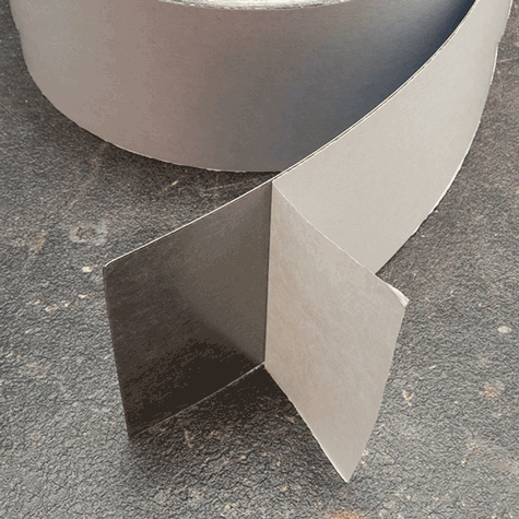 legatoria Nastro acciaioINOX autoadesivo, altezza50mm Nastro di acciaio INOX autoadesivo, altezza 50mm, spessore del materiale 0.15mm.