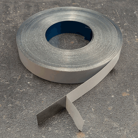 legatoria Nastro acciaioINOX autoadesivo, altezza20mm Nastro di acciaio INOX autoadesivo, altezza 20mm, spessore del materiale 0.15mm.