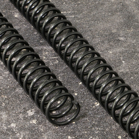 legatoria Spirali plastiche COIL, 22mm, NERO formato: A4. Diametro: 22mm. Capacit: 182 fogli. Colore: nero. .