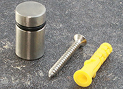 legatoria Distanziatore inox 15mm, diametro 13mm In acciaio inossidabile, diametro 13 mm, distanza dal muro 15mm, adatti per pannelli di spessore compreso tra 2-10 mm LEG4101