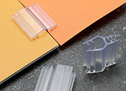 legatoria Elemento di congiunzione H, 25mm TRASPARENTE, connessione a 2 vie.