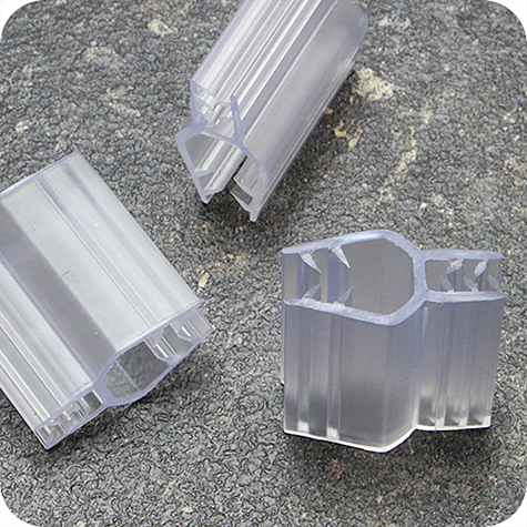 legatoria Elemento di congiunzione H, 25mm TRASPARENTE, connessione a 2 vie.