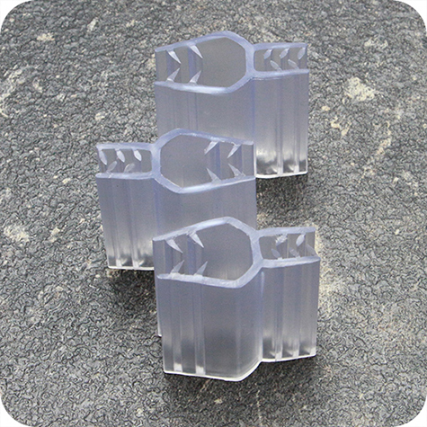 legatoria Elemento di congiunzione H, 25mm TRASPARENTE, connessione a 2 vie.