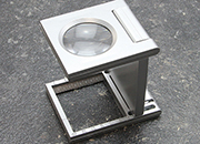 legatoria Lente ingrandimento 27mm, 5 ingrandimenti In plastica, priva di distorsioni, ingrandisce 5 volte l oggetto, lente in acrilico asferico con diametro di 27 mm, con scala di misurazione LEG4135