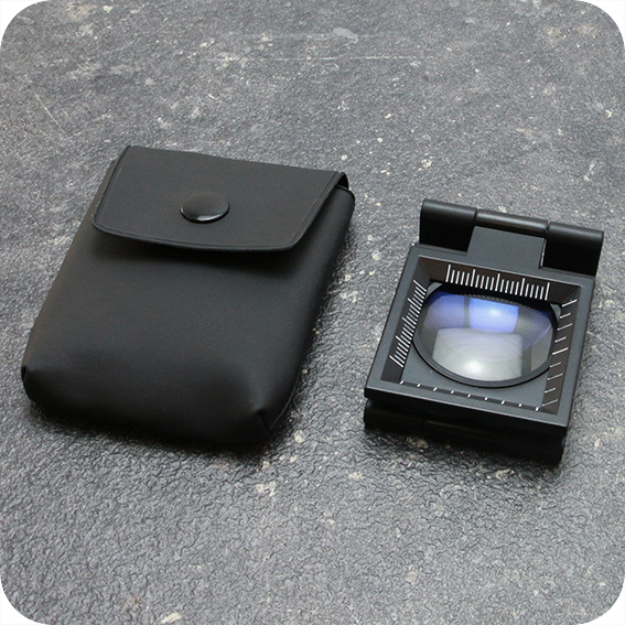 legatoria Lente ingrandimento 28mm, 6 ingrandimenti In metallo, priva di distorsioni, ingrandimento 6 volte, lente di vetro con diametro di 28 mm, con scala di misurazione.