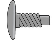 legatoria Teste ad incastro nichelate testa diametro 10mm, LEG4212