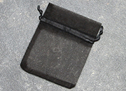 legatoria Sacchetti da regalo, organza, 75x100mm NERO, Sacchetto in organza, da regalo, 75x100mm, adatto per confezionare prodotti promozionali, bigiotteria, cosmetici, accessori. LEG4218