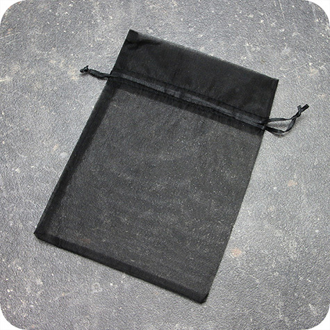 legatoria Sacchetti da regalo, organza, 150x200mm NERO, Sacchetto in organza, da regalo, 150x200mm, adatto per confezionare prodotti promozionali, bigiotteria, cosmetici, accessori..