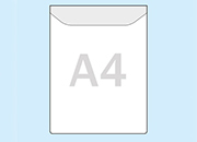 legatoria Busta autoadesiva A4 apertura lato corto pattella Formato A4 (210x297mm) in vinile trasparente, adesivo removibile, apertura su lato corto con pattella, in PVC rigido da 140 micron. Rapido inserimento del cartello grazie allapertura sul lato lungo e corto. Chiusura con angolo 75x75mm* LEG4227