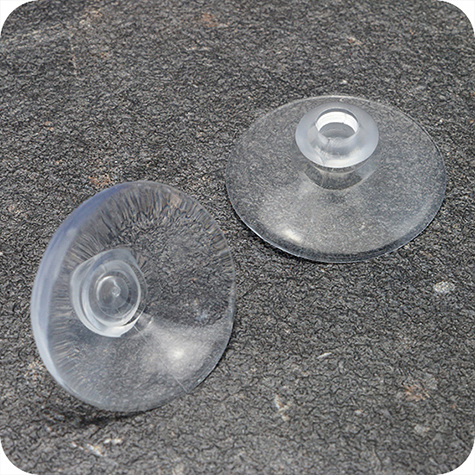 legatoria Ventosa testa a fungo. 30mm diametro collo 6.5mm, diametro testa 11mm, per superfici liscie.