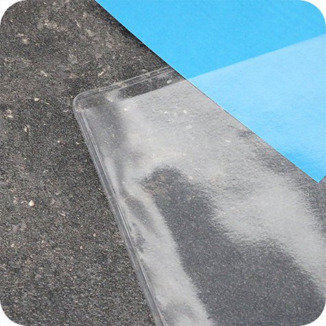 legatoria Busta a U. A6 orizzontale TRASPARENTE, in polipropilene da 180 micron, aperta sul lato lungo, formato A6 (105x148mm), . Formato esterno: 114x160mm.