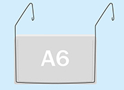 legatoria Busta rinforzata. 187x115 lato lungo TRASPARENTE, con rinforzi metallici 153mm, senza pattella di chiusura, aperta sul lato lungo, in PVC flessibile 140 micron, per inserire fogli formato A6 LEG4279