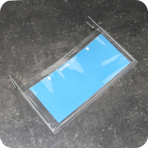 legatoria Busta rinforzata. 245x124 lato lungo TRASPARENTE, con rinforzi metallici, senza pattella di chiusura, aperta sul lato lungo, in PVC flessibile 140 micron, per inserire fogli formato 222x78mm.