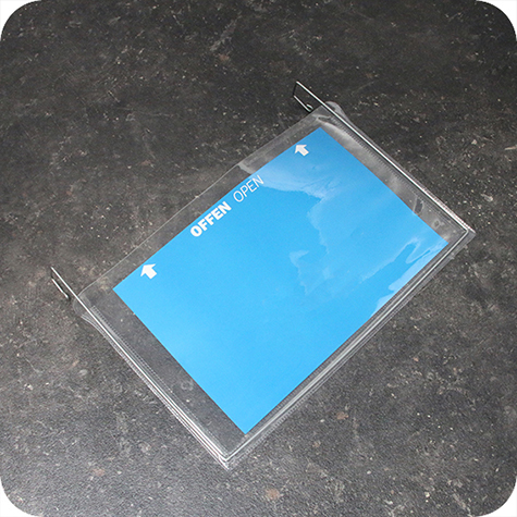 legatoria Busta rinforzata. A5 lato lungo TRASPARENTE, con rinforzi metallici, senza pattella di chiusura, aperta sul lato corto, in PVC flessibile 140 micron, per inserire fogli formato A5 (148x210cm).