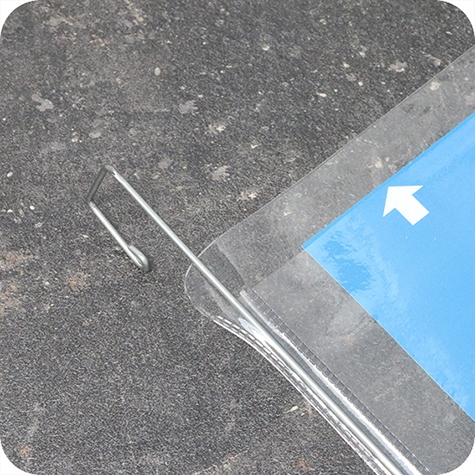 legatoria Busta rinforzata. A5 lato lungo TRASPARENTE, con rinforzi metallici, senza pattella di chiusura, aperta sul lato corto, in PVC flessibile 140 micron, per inserire fogli formato A5 (148x210cm).