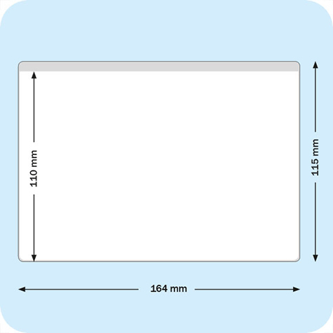 legatoria Busta con magneti, 165x115mm GIALLA. Dimensione busta 165x115mm. Dimensione massima foglio 148x105mm. Con strip magnetico 150x20mm. Apertura sul lato lungo. Foglio superiore In PVC da 200micron. Foglio inferiore in PVC da 300micron.