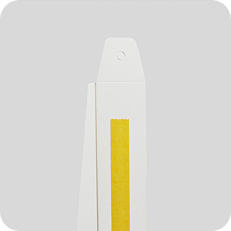 legatoria Piedinoposteriorereggicartello A2 (210 x 570 mm) BIANCO, in cartone spesso 2mm, con strip autoadesivo. Per realizzare cartelli da banco e da vetrina.