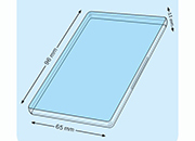 legatoria Portabiglietti da visita 95x65x11mm TRASPARENTE, in polipropilene, meccanismo di apertura-chiusura LEG4311