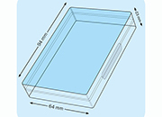 legatoria Portabiglietti da visita 93x64x23mm TRASPARENTE, in polipropilene, meccanismo richiudibile LEG4312