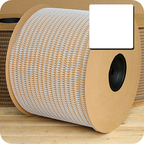 legatoria Spirali metalliche bobina15,9mm ARGENTO passo 3:1, spessore 15,9mm (5-8 pollice), 16.000 anelli, per rilegare fino a 135 fogli da 80 grammi.