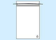 legatoria Sacchetto chiusura a laccio, 170x250mm TRASPARENTE, in polietilene da 50 micron, aperto sul lato corto LEG4328