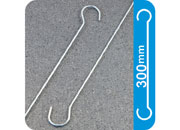 legatoria Gancio metallico a C 300mm ZINCATO. In acciaio LEG4384