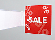 legatoria Elemento di congiunzione 20x39mm TRASPARENTE, per binari portaprezzi  LEG4406