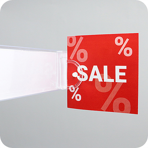 legatoria Elemento di congiunzione 20x39mm TRASPARENTE, per binari portaprezzi .