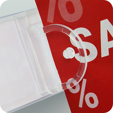 legatoria Elemento di congiunzione 20x39mm TRASPARENTE, per binari portaprezzi .