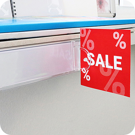 legatoria Elemento di congiunzione 20x39mm TRASPARENTE, per binari portaprezzi .