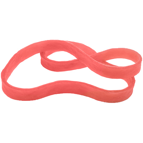 legatoria Elastici a fascetta diametro 80mm ROSSO, sezione 1x5mm.