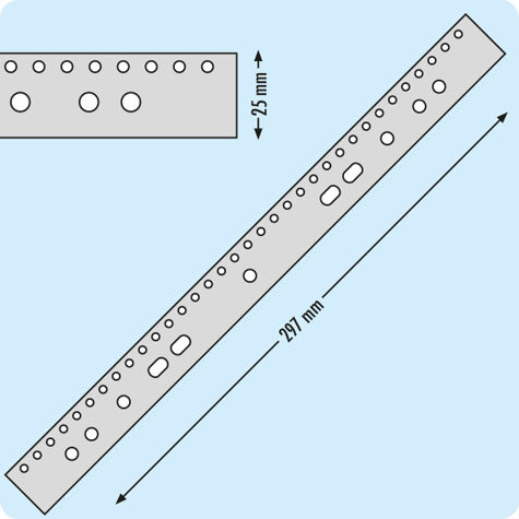 legatoria Bande per archiviazione FileStrip in PVC 34 anelli TRASPARENTE, formato A4, passo 3:1 (34 fori), fori circolari, in PVC rigido da 300 micron. Adatti per archiviare i fascicoli rilegati con spirale metallica su raccoglitori ad anelli (2 o 4 anelli) passo 80mm.