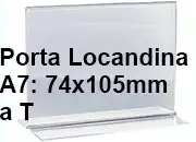 legatoria PortaLocandinaPlexiglass, DaTavoloBifacciale, A7orizzontale, 74x105mm LEG4446.