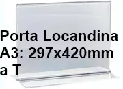 legatoria PortaLocandinaPlexiglass, DaTavoloBifacciale, A3orizzontale, 297x420 mm LEG4449.