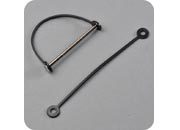 legatoria Maniglie viti sepolte, plastica. NERO maniglia lunga 95mm, con attacco ad occhiello, da integrare alle viti sepolte per rilegatura.