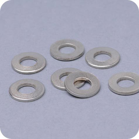 legatoria Rondelle viti sepolte, NICHELATE, 10mm diametro esterno 10mm, diametro interno 5,5mm, spessore 1 mm, per compensare la lunghezza della vite.