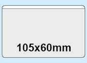 legatoria Portabiglietti da visita adesivo 105x60mm Business Card Pocket in vinile trasparente, apertura sul lato lungo, il foglio frontale  ribassato e il retro autoadesivo leg54