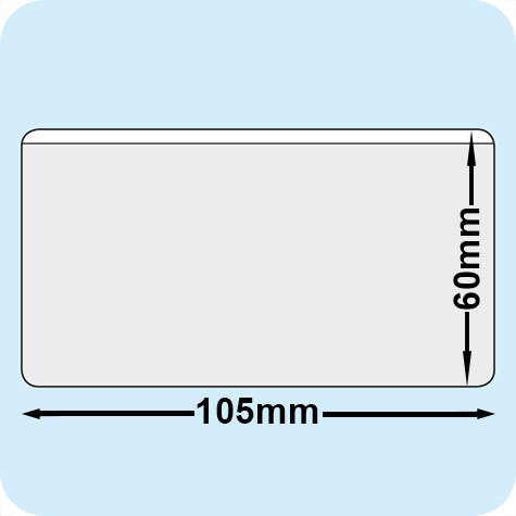 gbc Business card pockets portabiglietti da visita 105x60mm, apertura sul lato lungo.