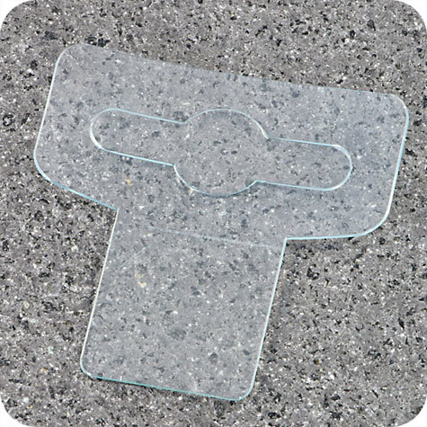 legatoria Appendini trasparenti autoadesivi per blister 40x45mm foratura standard europea a T, in PET da 400micron, per oggetti fino a 400 grammi. In rotolo.