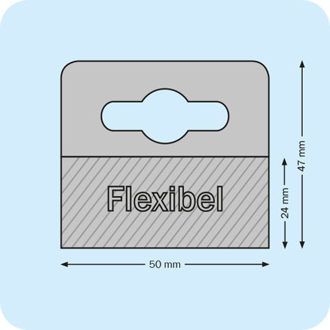 legatoria Appendini trasparenti autoadesivi per blister 47x50mm foratura standard europea. In PET trasparente flessibile da 400 micron, per oggetti fino a 300 grammi. In rotolo.
