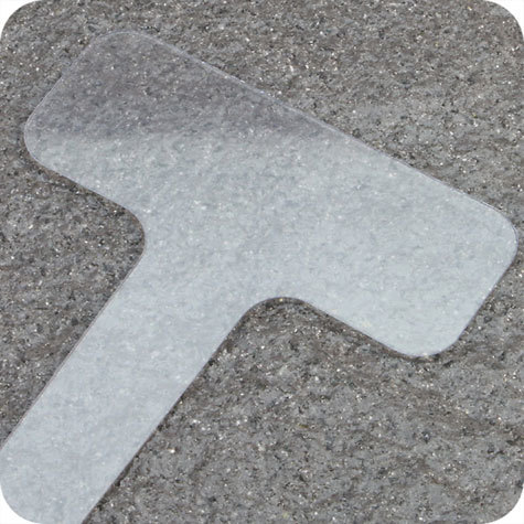 legatoria Supporto per cartelli Wobbler, 215x12-60mm TRASPARENTE. Inseribile in supporti porta etichette per scaffali. Una estremit misura 25x60mm. Laltra  dotata di bottone autoadesivo in schiuma di polietilene molto tenace. In PVC rigido 400 micron.