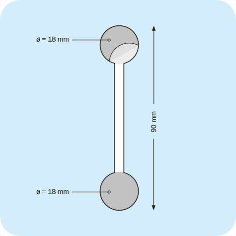 legatoria Supporto per cartelli Wobbler Dekotab, 90mm  BIANCO, in plastica pieghevole, con due estremit autoadesive (ambo i lati) in schiuma di polietilene molto tenace.