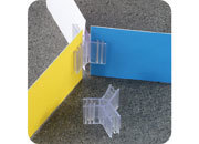 legatoria Elemento di congiunzione a Y, 25mm TRASPARENTE, connessione a 3 vie, angolo a 120 gradi.