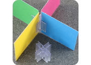 legatoria Elemento di congiunzione a croce, 25mm TRASPARENTE, connessione a 4 vie, angolo a 90 gradi leg606