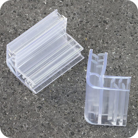 legatoria Elemento di congiunzione a L, 25mm TRASPARENTE, connessione a 2 vie, angolo a 90 gradi.