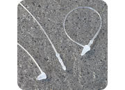 gbc Fili di sicurezza in polipropilene, 75mm TRASPARENTE. Consentono di attaccare etichette e cartellini senza lausilio di pistola sparafili, sono rimovibili solo strappandoli.