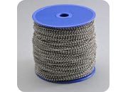 legatoria Catena a sfere, a metraggio NICHELATA, diametro sfere 2,4mm leg630